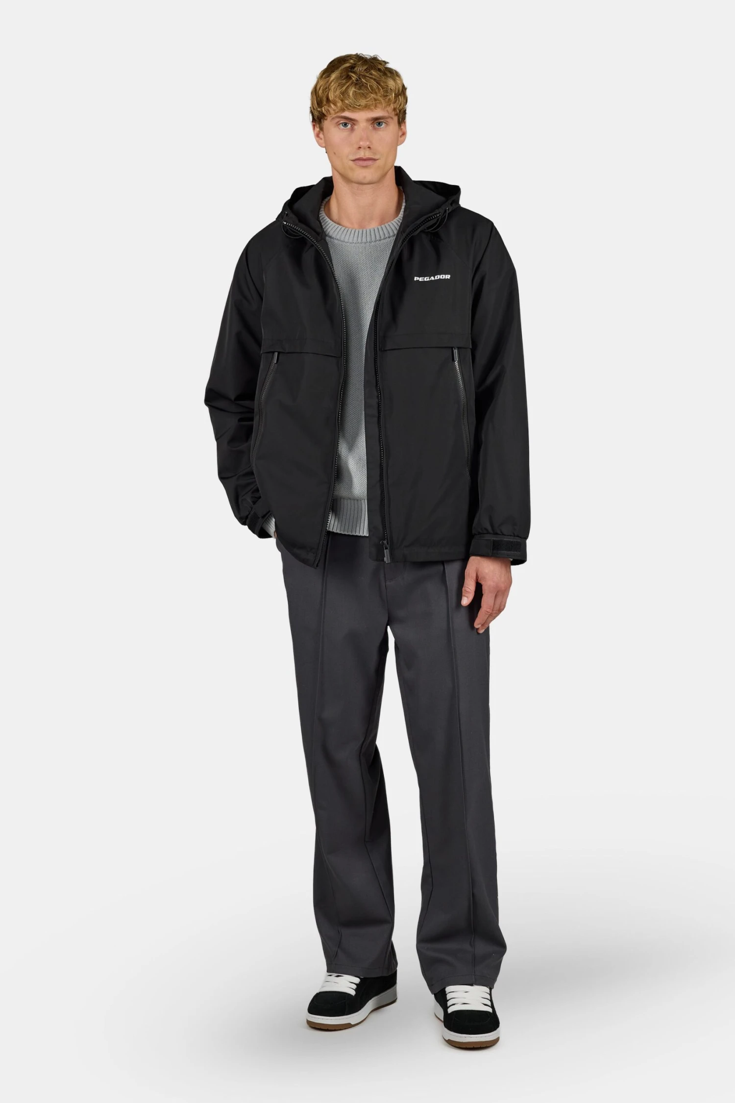 Mason Hooded Windbreaker Black 2 Mason Hooded Windbreaker Black - Image 2
