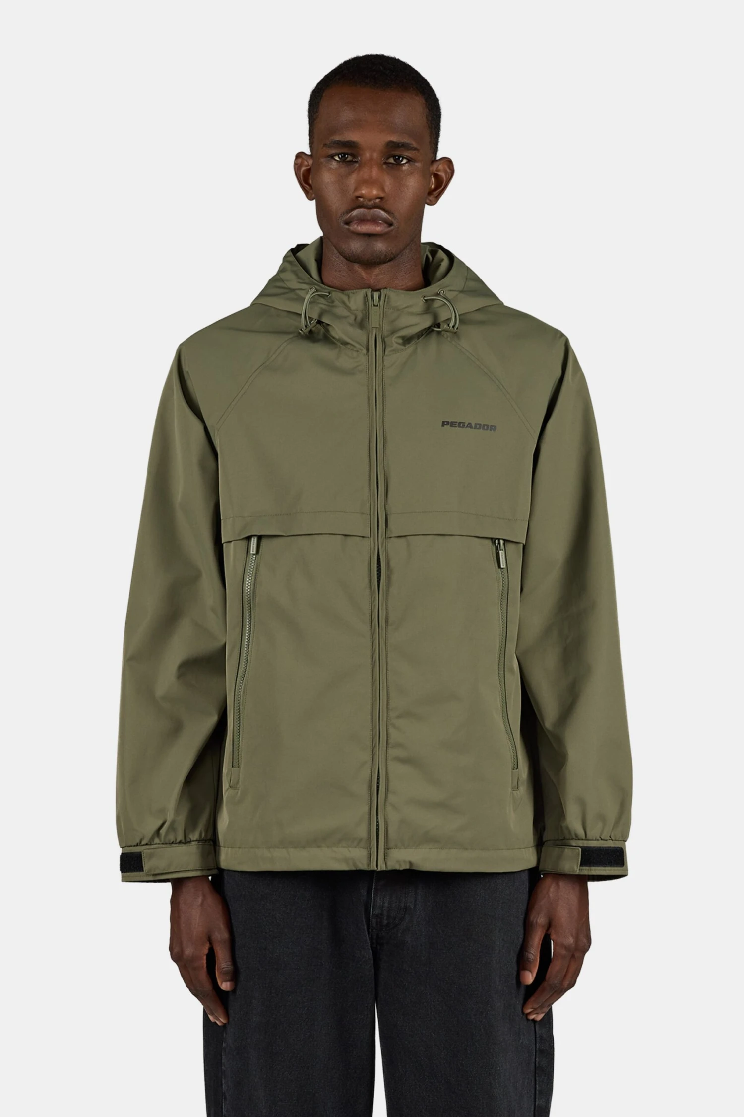 Mason Hooded Windbreaker Mud Olive 3 Mason Hooded Windbreaker Mud Olive - Image 3
