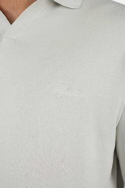 Casan Fine Knit Polo Shirt Pure Grey -Pegador Sale Store PGDR 6058 574 Casan Fine Knit Polo Shirt Pure Grey 1399 1