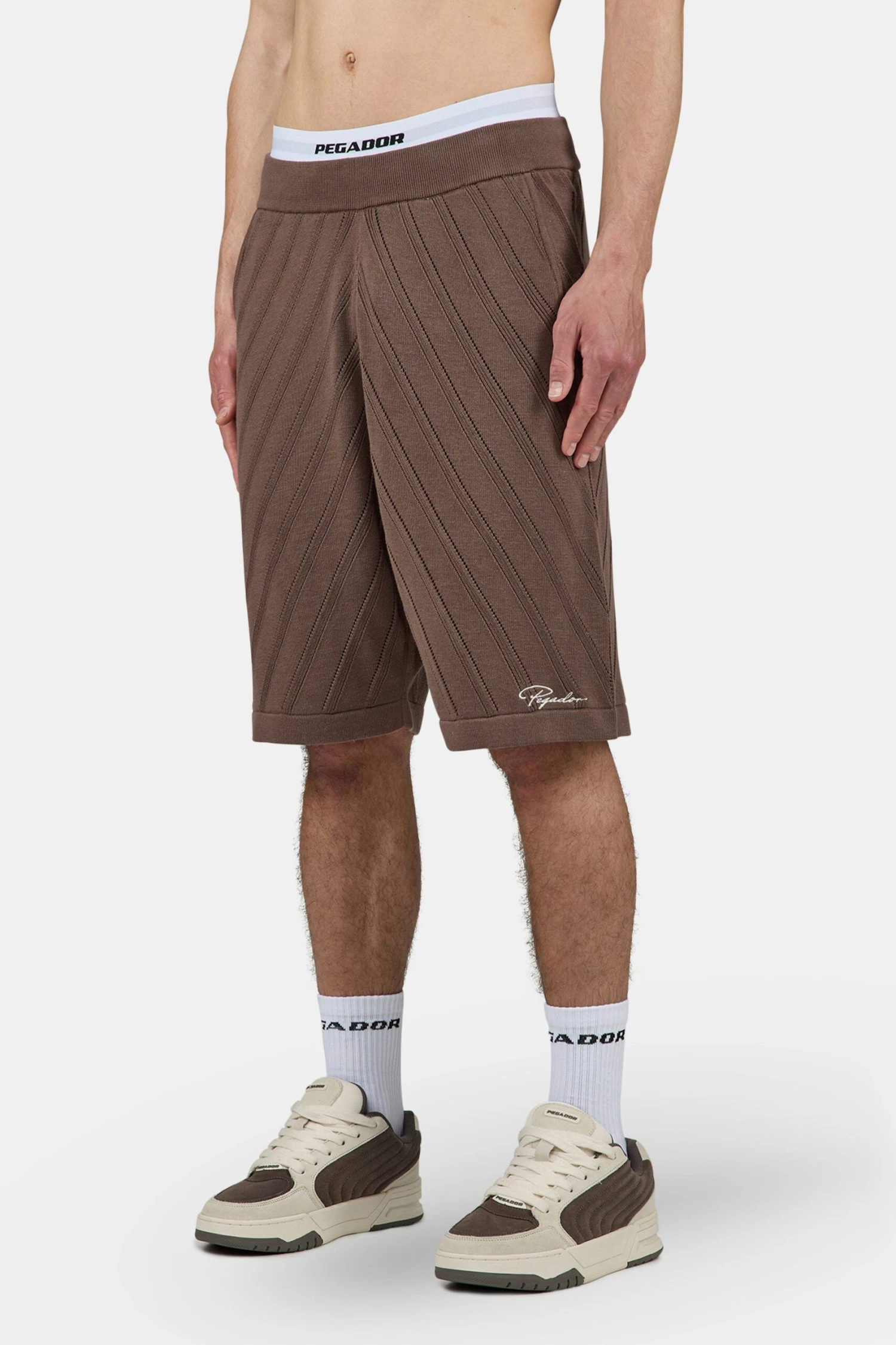 Canva Knit Shorts Cozy Brown 1 Canva Knit Shorts Cozy Brown