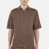 Canva Knit Polo Shirt Cozy Brown -Pegador Sale Store PGDR 6060 566 Canva Knit Polo Shirt Cozy Brown 1706