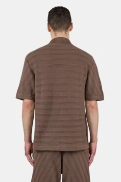 Canva Knit Polo Shirt Cozy Brown 8 Canva Knit Polo Shirt Cozy Brown -Pegador Sale Store PGDR 6060 566 Canva Knit Polo Shirt Cozy Brown 1711