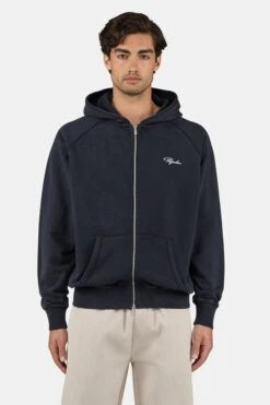 Signar Terry Raglan Sweat Jacket Vintage Black Unbleached