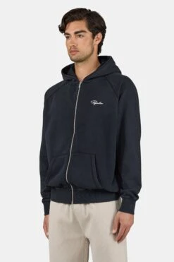 Signar Terry Raglan Sweat Jacket Vintage Black Unbleached -Pegador Sale Store PGDR 6147 065 352 Signar Terry Raglan Sweat Jacket Vintage Black Unbleached 405