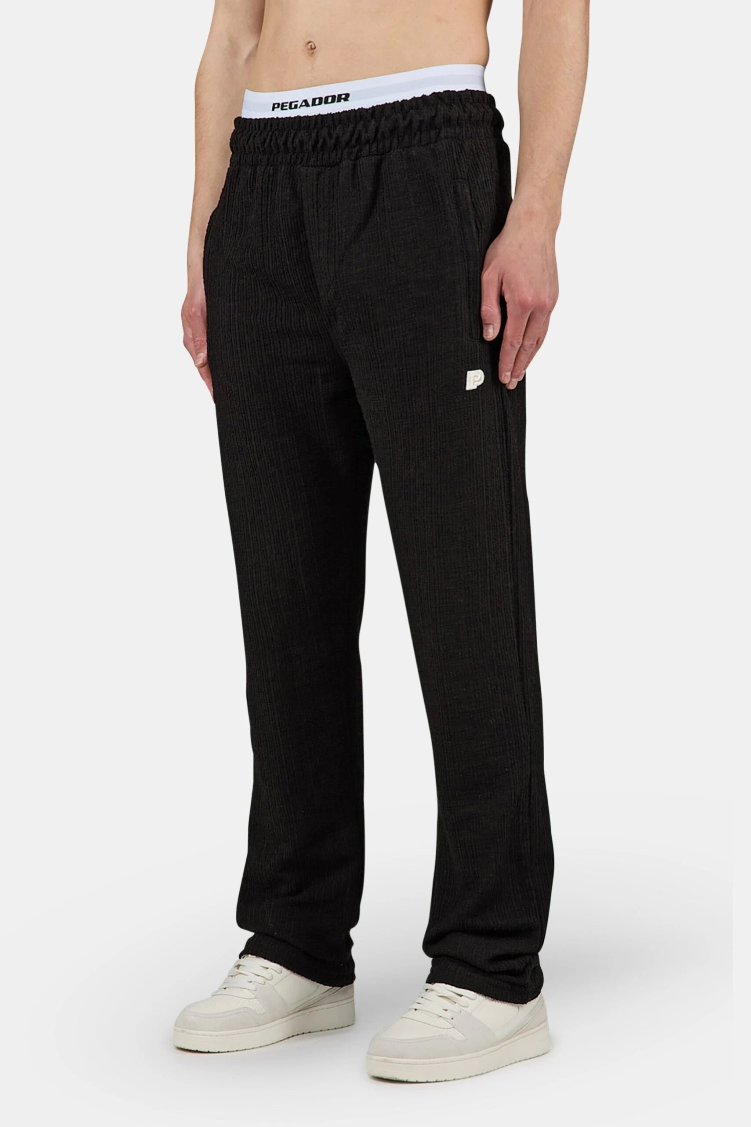 Libco Structured Knit Wide Pants Washed Black Unbleached 1 Libco Structured Knit Wide Pants Washed Black Unbleached