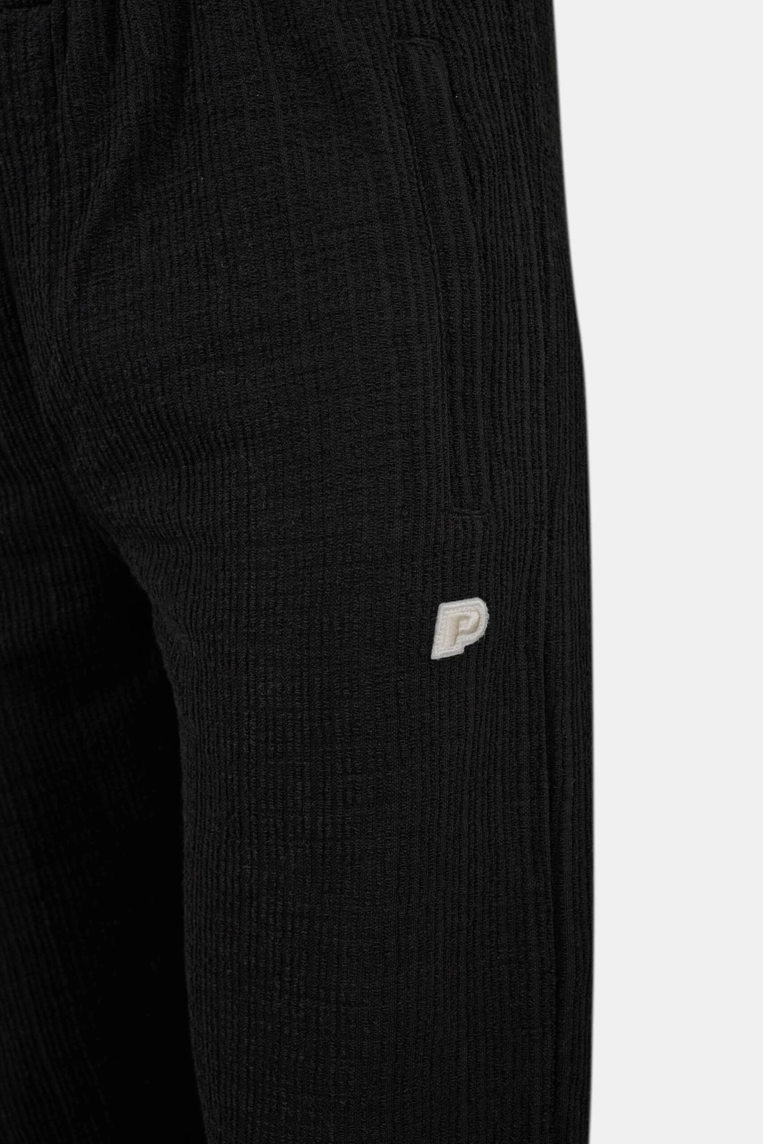 Libco Structured Knit Wide Pants Washed Black Unbleached 5 Libco Structured Knit Wide Pants Washed Black Unbleached - Image 5