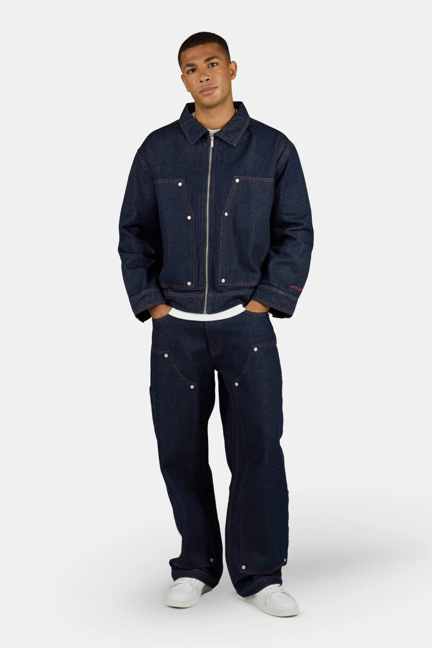 Apex Jeans Jacket Dark Raw Blue 2 Apex Jeans Jacket Dark Raw Blue - Image 2