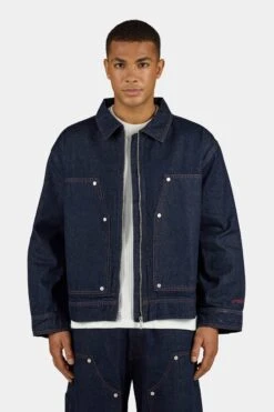 Apex Jeans Jacket Dark Raw Blue