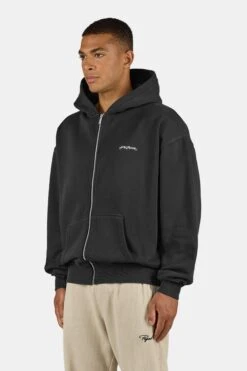 Puyo Oversized Sweat Jacket Vintage Black 10 Puyo Oversized Sweat Jacket Vintage Black -Pegador Sale Store PGDR 6392 065 Puyo Oversized Sweatjacket Vintage Black 0460