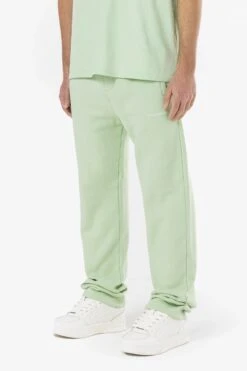 Logo Wide Sweat Pants Washed Matcha Green Gum -Pegador Sale Store PGDR 1148 554 315 WASHED MATCHA GREEN GUM 2099