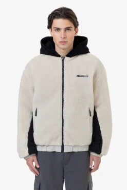 Absecon Teddy Jacket Light Beige Black