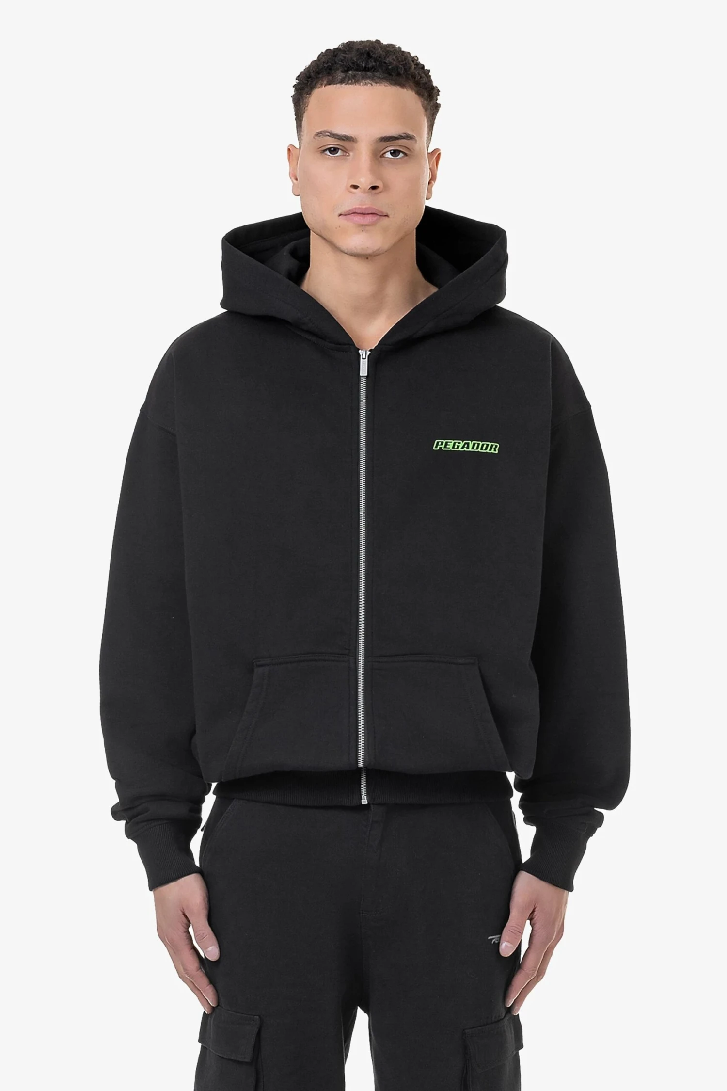 Bowin Oversized Sweat Jacket Washed Black 3 Bowin Oversized Sweat Jacket Washed Black - Image 3