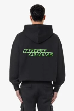 Bowin Oversized Sweat Jacket Washed Black