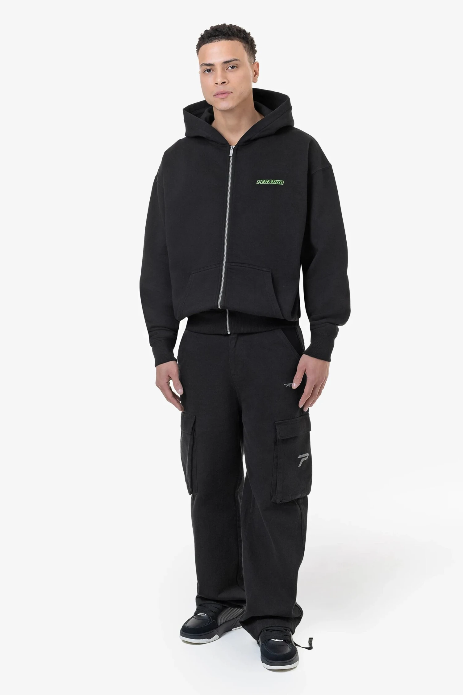 Bowin Oversized Sweat Jacket Washed Black 2 Bowin Oversized Sweat Jacket Washed Black - Image 2