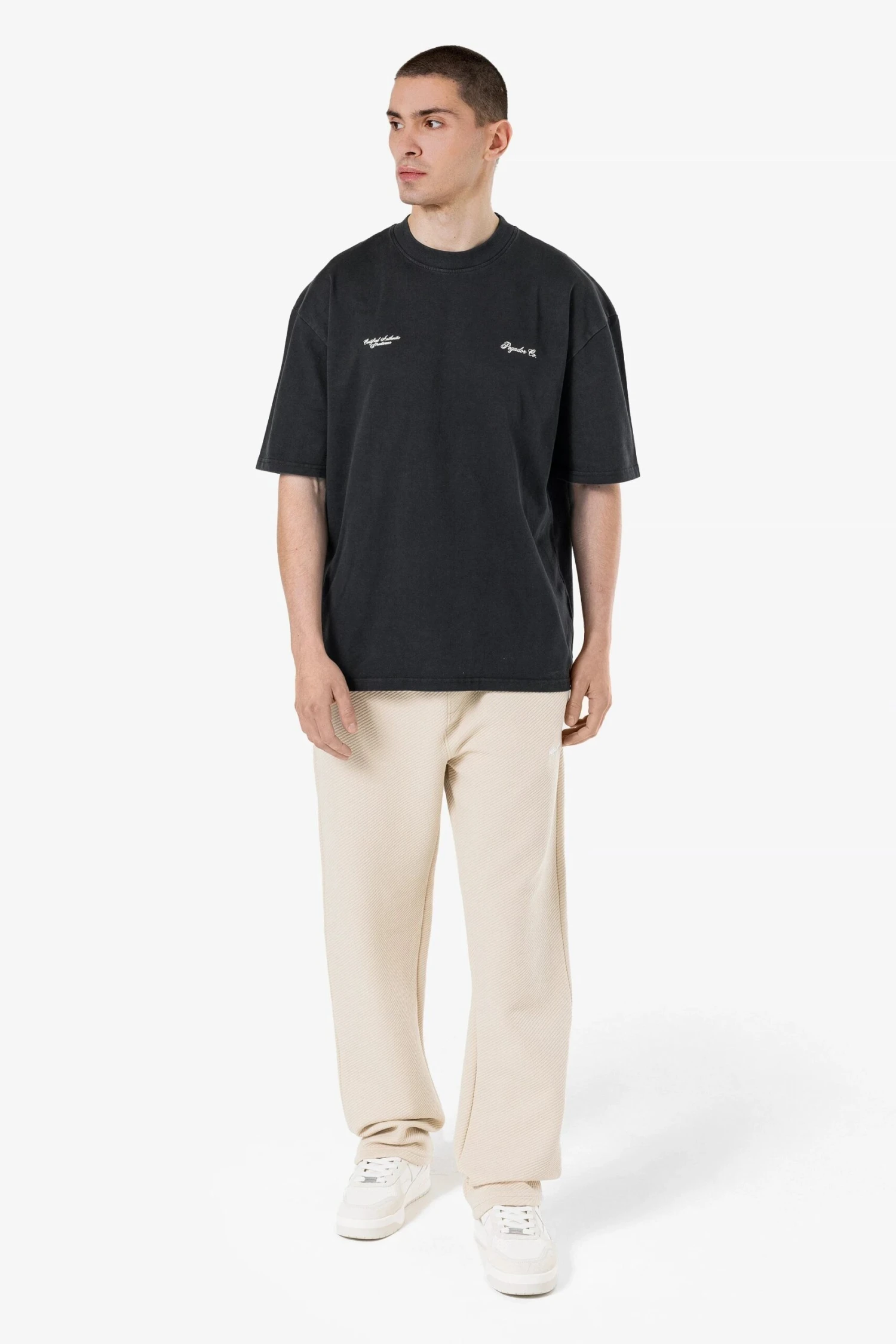 Jawed Wide Structured Pants Light Beige - Image 2