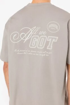 Carvelo Oversized Tee Washed Dark Stone -Pegador Sale Store PGDR 4661 555 WASHED DARK STONE 3988