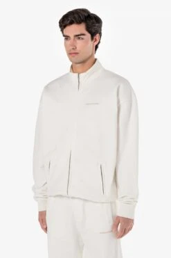 Logo Oversized Sweat Track Jacket Washed Warm White Gum -Pegador Sale Store PGDR 4706 551 315 WASHED WARM WHITE GUM 2250