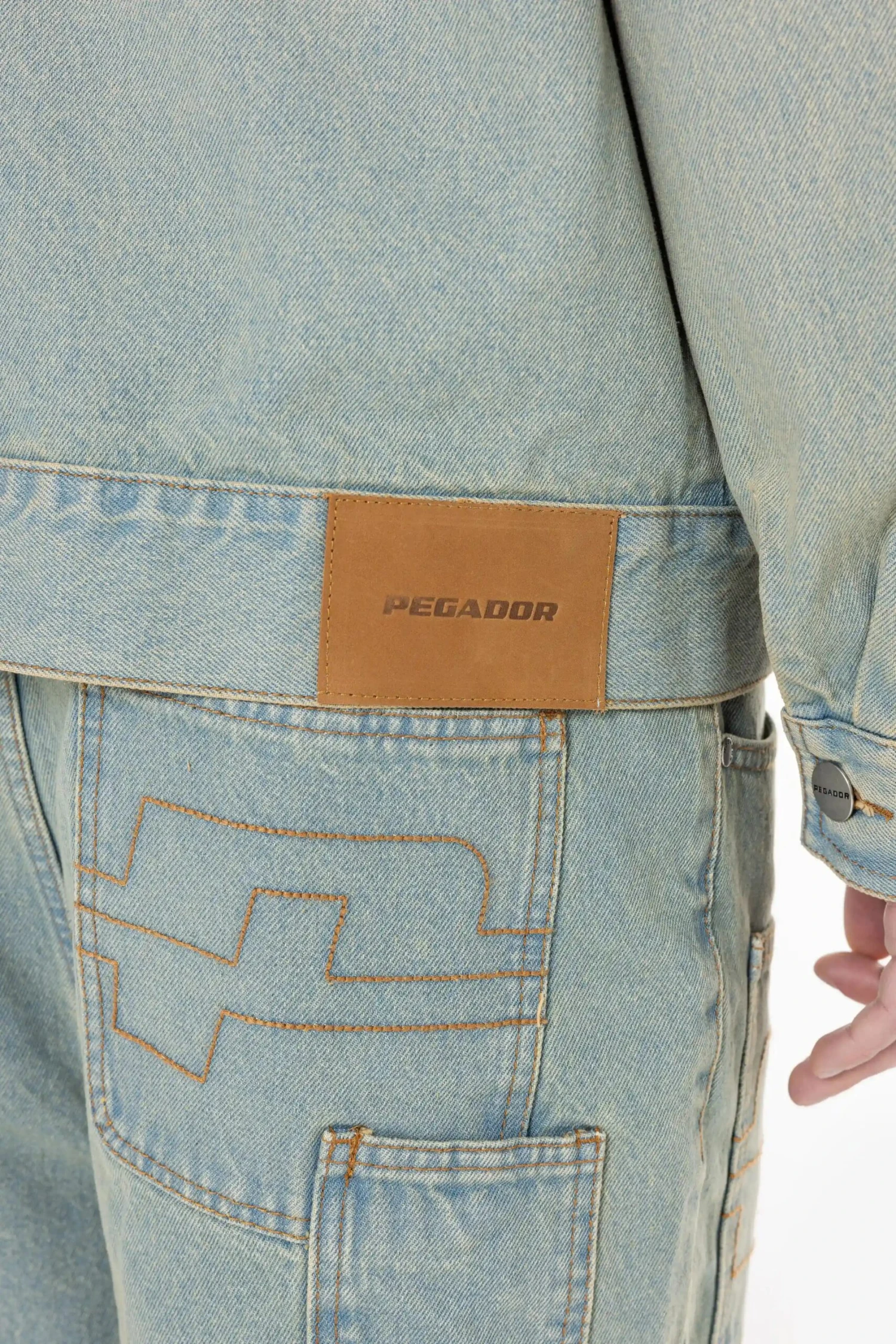 Ramsey Jeans Jacket Washed Vintage Blue - Image 7