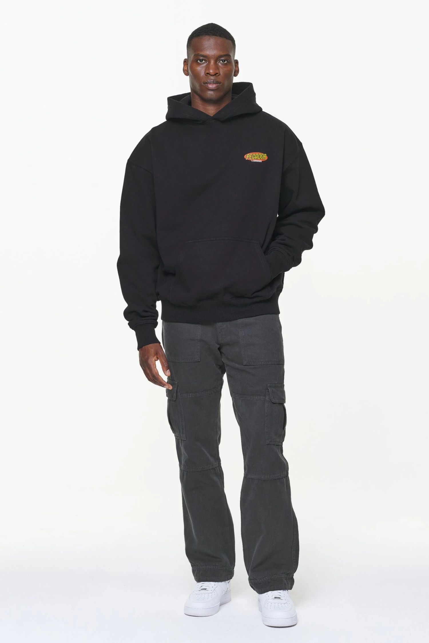 Docks Oversized Hoodie Vintage Washed Onyx Black 2 Docks Oversized Hoodie Vintage Washed Onyx Black - Image 2