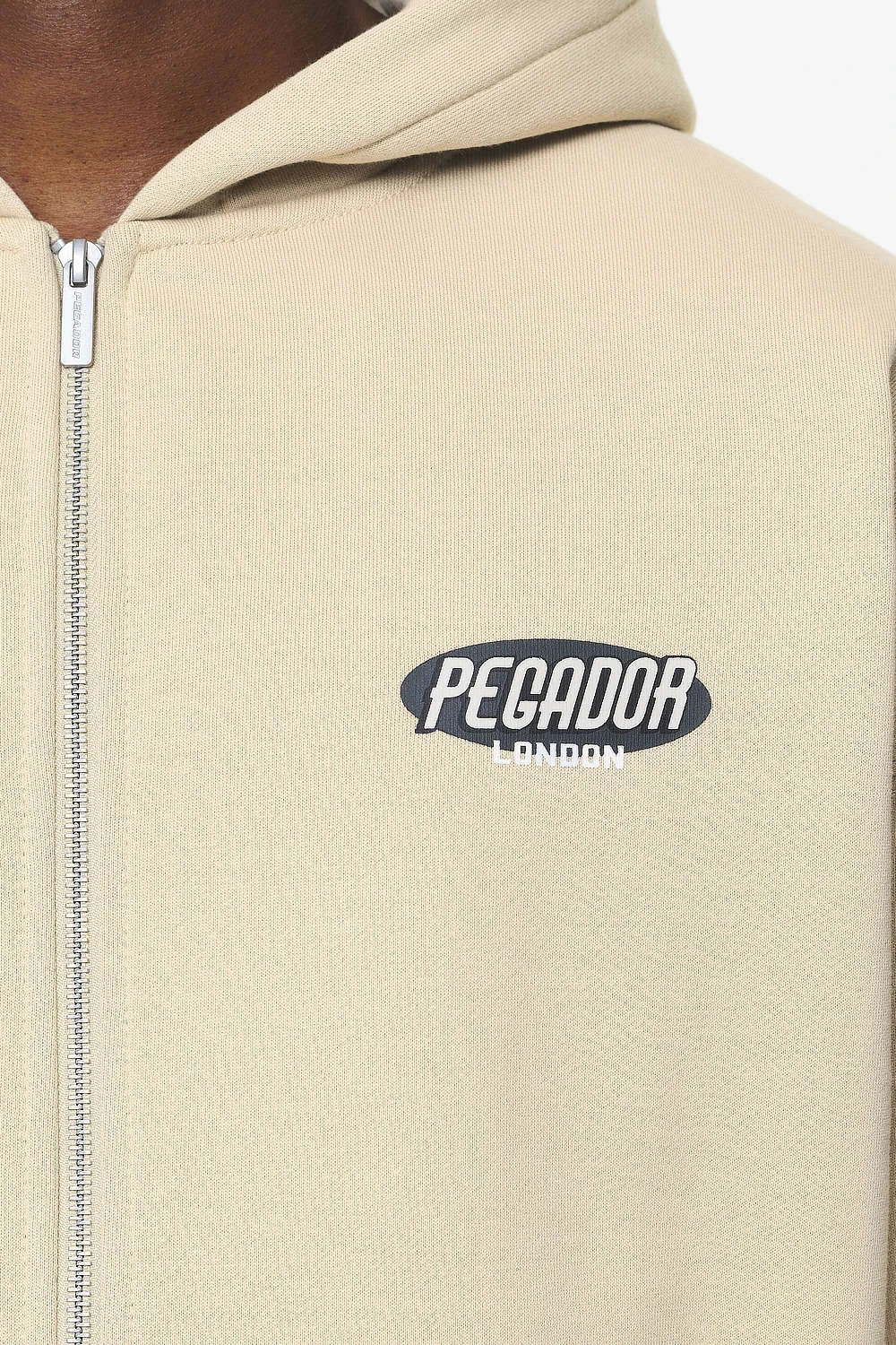 County Oversized Sweat Jacket Vintage Washed Kingdom Beige 6 County Oversized Sweat Jacket Vintage Washed Kingdom Beige - Image 6