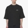 Quat Waffle Boxy Tee Vintage Washed Onyx Black -Pegador Sale Store PGDR BUILD TO LAST E COMMERCE MENS7381