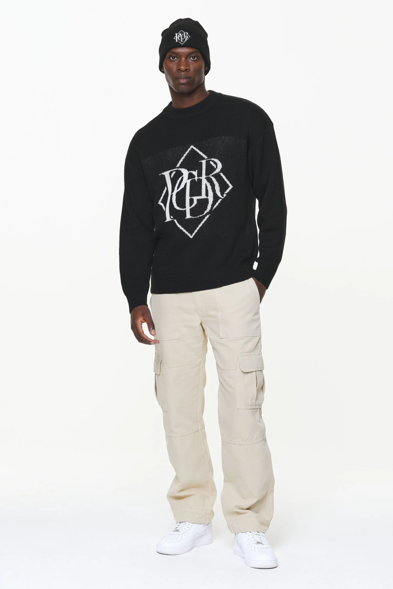 Valk Knit Sweater Onyx Black 2 Valk Knit Sweater Onyx Black - Image 2