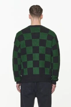 Todd Checkered Knit Cardigan Onyx Black British Green 8 Todd Checkered Knit Cardigan Onyx Black British Green -Pegador Sale Store PGDR BUILD TO LAST E COMMERCE MENS7578 1