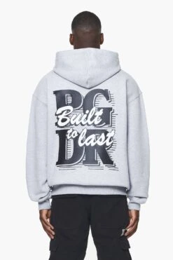 Whitley Oversized Hoodie Grey Melange