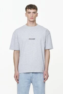 Colne Logo Oversized Tee Grey Melange -Pegador Sale Store PGDR BUILD TO LAST E COMMERCE MENS8998