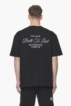 Tavery Oversized Tee Vintage Washed Onyx Black