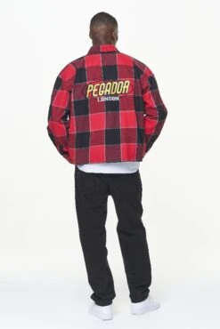 Eastfield Flannel Shirt Washed Royal Red Onyx Black -Pegador Sale Store PGDR BUILD TO LAST E COMMERCE MENS 211196