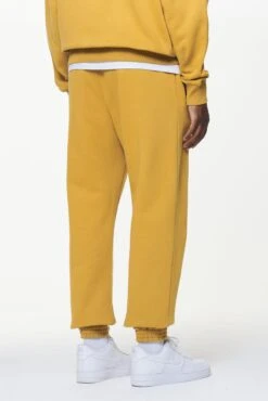 Logo Heavy Sweat Jogger Vintage Washed Mustard 8 Logo Heavy Sweat Jogger Vintage Washed Mustard -Pegador Sale Store PGDR BUILD TO LAST PANTS MENS0178