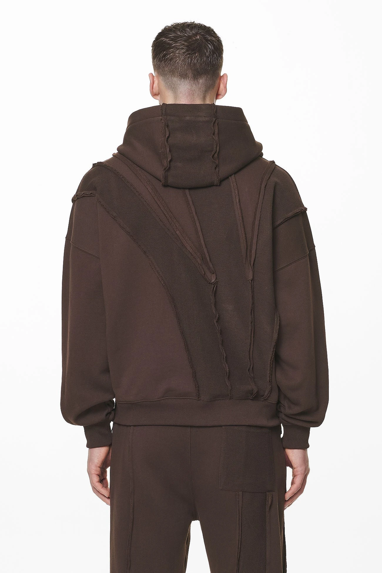 Ancy Inside Out Terry Boxy Sweat Jacket Washed Oak Brown 4 Ancy Inside Out Terry Boxy Sweat Jacket Washed Oak Brown - Image 4