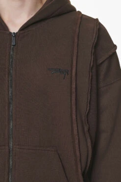 Ancy Inside Out Terry Boxy Sweat Jacket Washed Oak Brown 10 Ancy Inside Out Terry Boxy Sweat Jacket Washed Oak Brown -Pegador Sale Store PGDR DND E COMMERCE MEN DAY 33663
