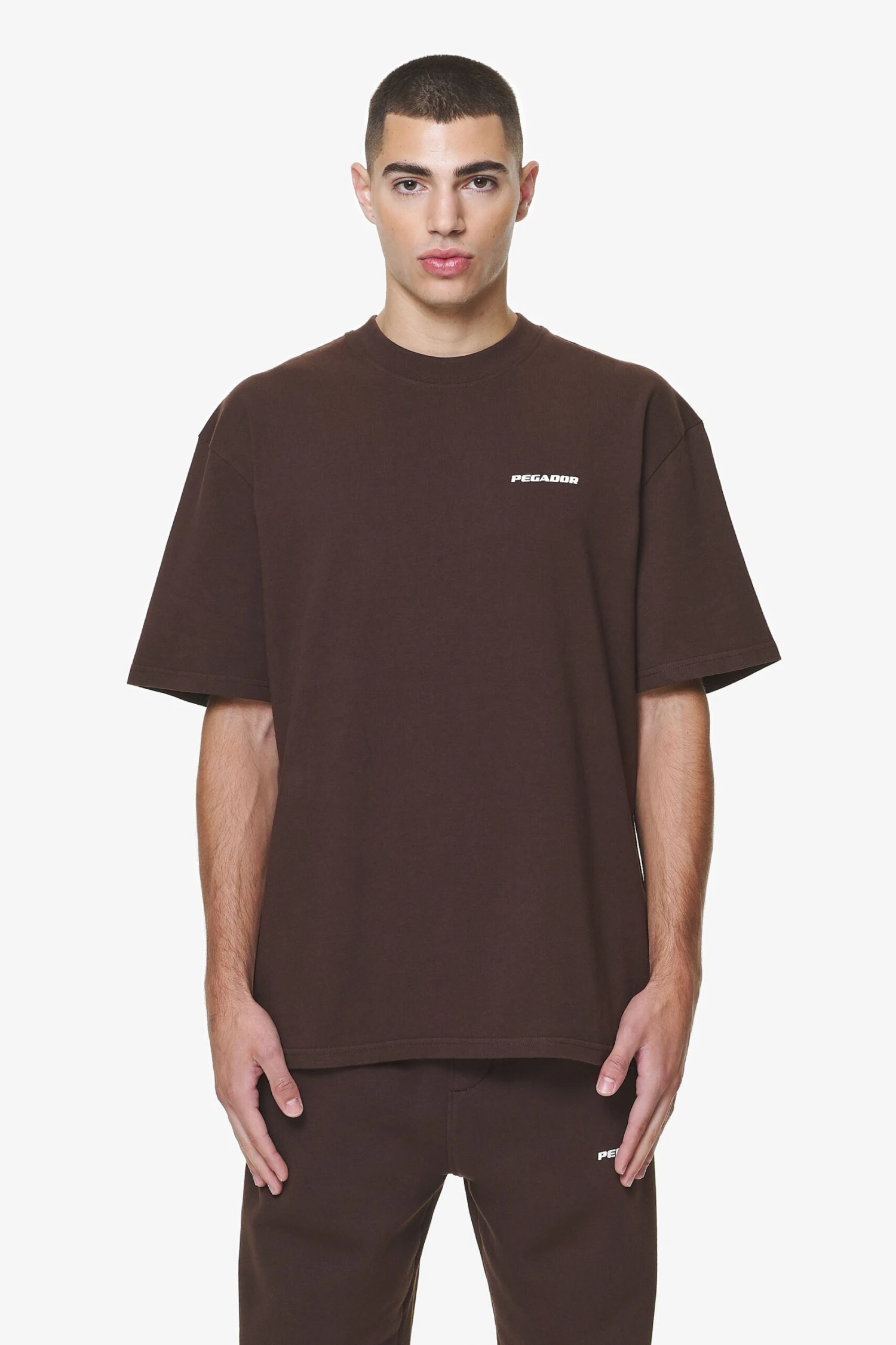 Logo Oversized Tee Washed Oak Brown Gum 1 Logo Oversized Tee Washed Oak Brown Gum