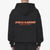 Colne Logo Oversized Hoodie Black Signal Red -Pegador Sale Store PGDR DND E COMMERCE MENS DAY 159417