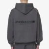 Colne Logo Oversized Hoodie Washed Volcano Grey