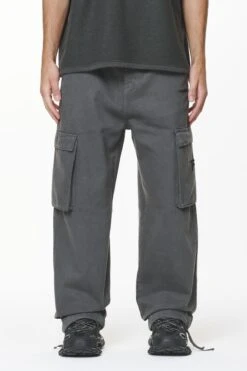 Paden Wide Cargo Pants Volcano Grey -Pegador Sale Store PGDR DO NOT DISTURB E COMMERCE PANTS MENS3517