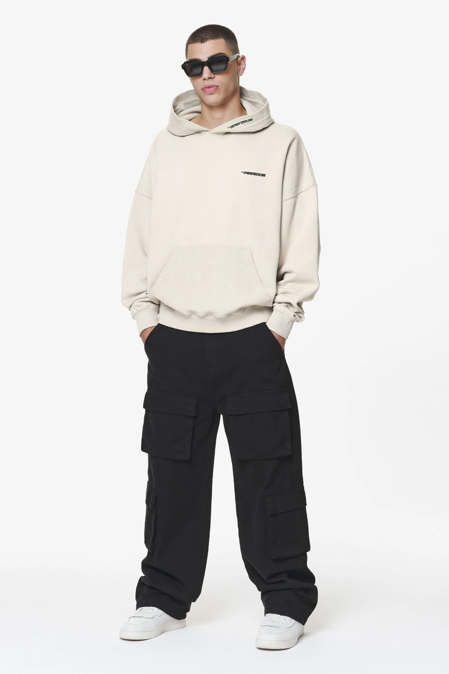 Wintor Inside Out Terry Boxy Hoodie Washed Dust Cream 2 Wintor Inside Out Terry Boxy Hoodie Washed Dust Cream - Image 2