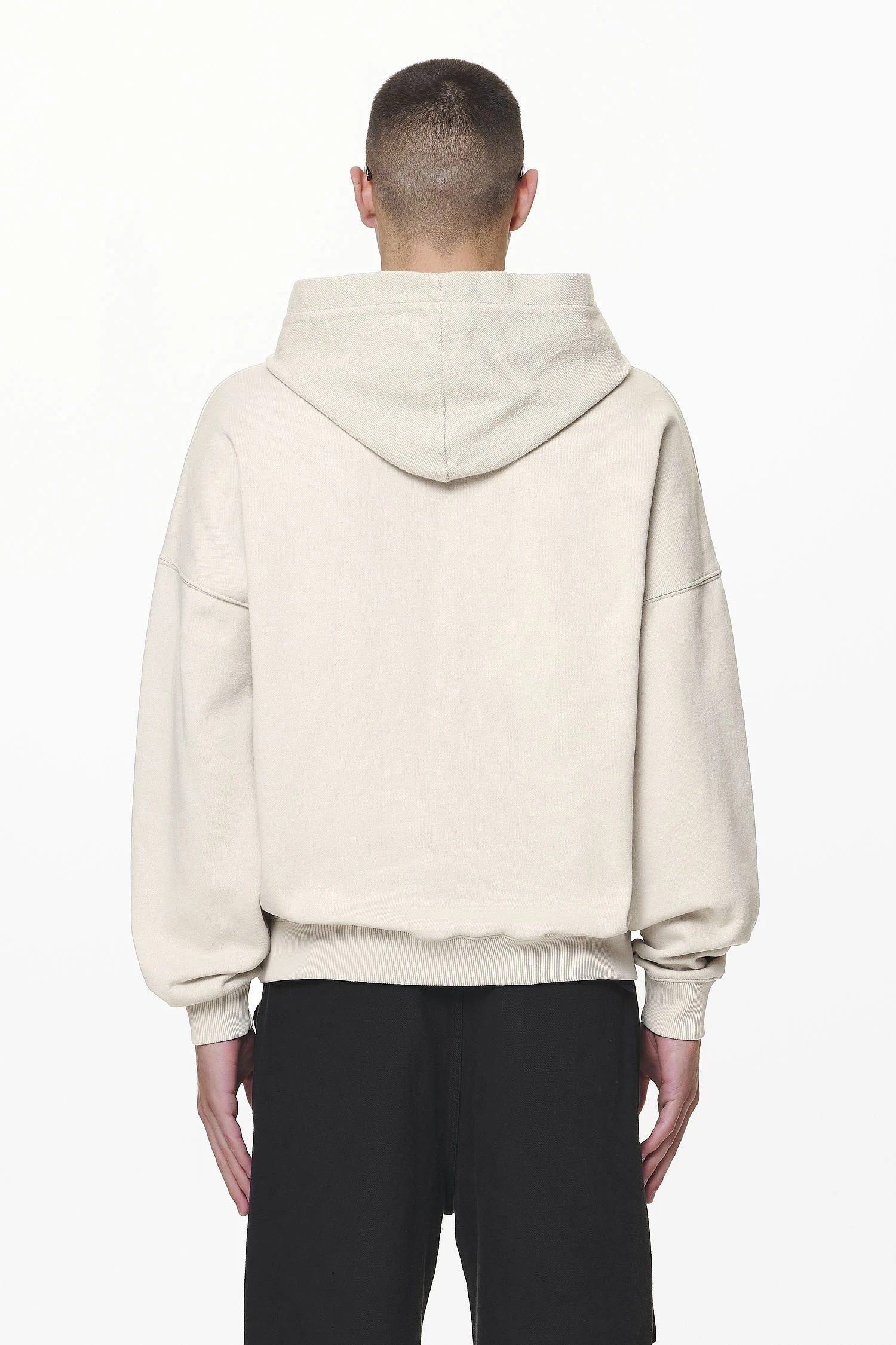 Wintor Inside Out Terry Boxy Hoodie Washed Dust Cream 4 Wintor Inside Out Terry Boxy Hoodie Washed Dust Cream - Image 4