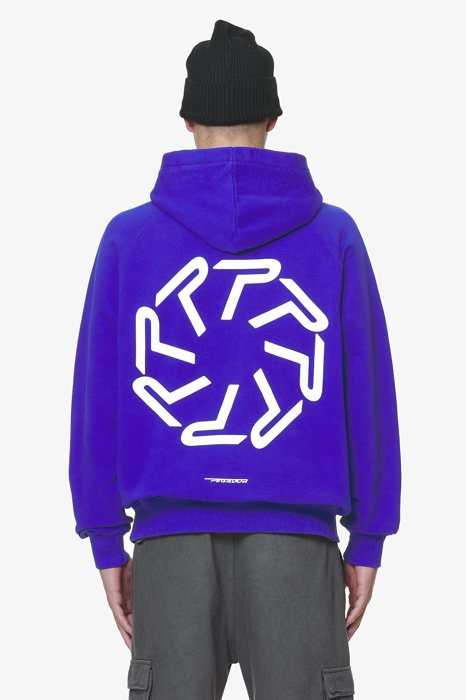 Barone Raglan Hoodie Washed Endless Blue 1 Barone Raglan Hoodie Washed Endless Blue