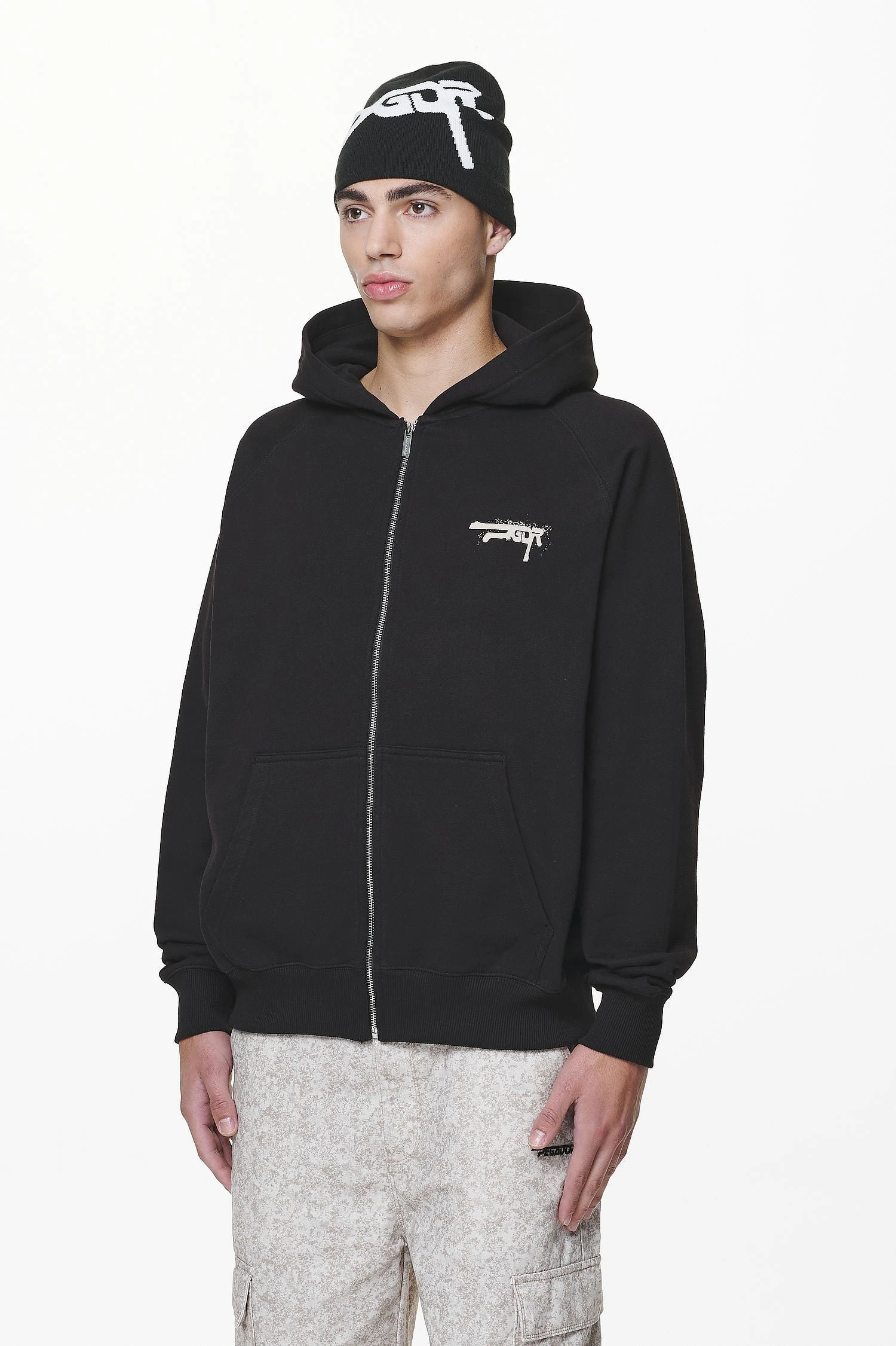 Condor Raglan Sweat Jacket Black 4 Condor Raglan Sweat Jacket Black - Image 4