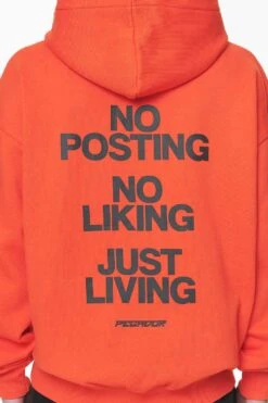 Devon Oversized Hoodie Washed Signal Red -Pegador Sale Store PGDR DO NOT DISTURB E COMMERCE DAY 260971
