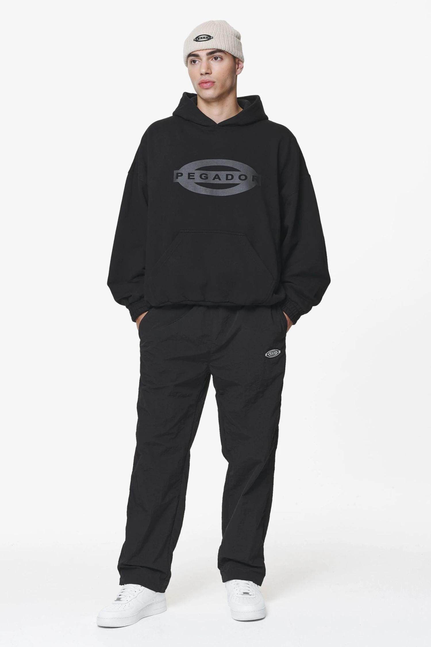 Drewo Wide Track Pants Onyx Black 2 Drewo Wide Track Pants Onyx Black - Image 2