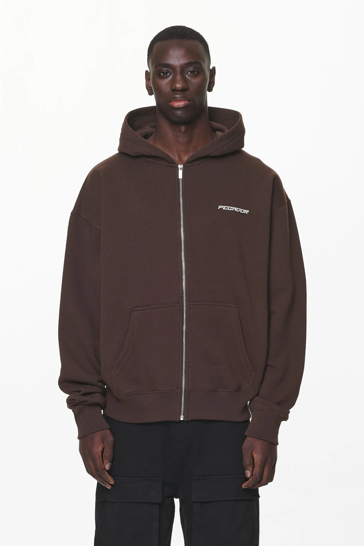 Fenton Oversized Sweat Jacket Washed Oak Brown 3 Fenton Oversized Sweat Jacket Washed Oak Brown - Image 3