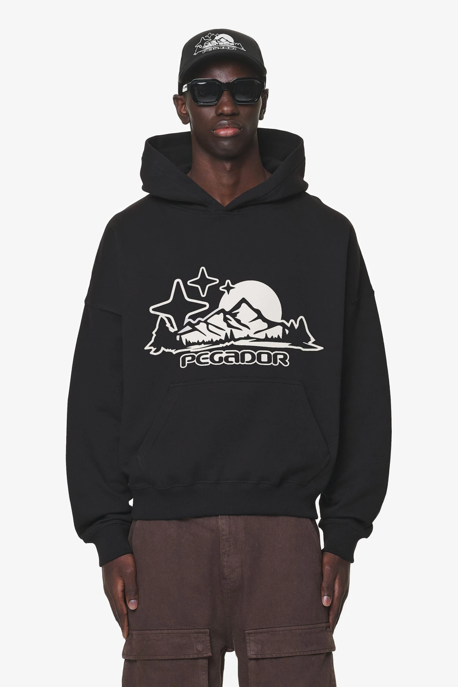 Pansy Boxy Hoodie Black 1 Pansy Boxy Hoodie Black