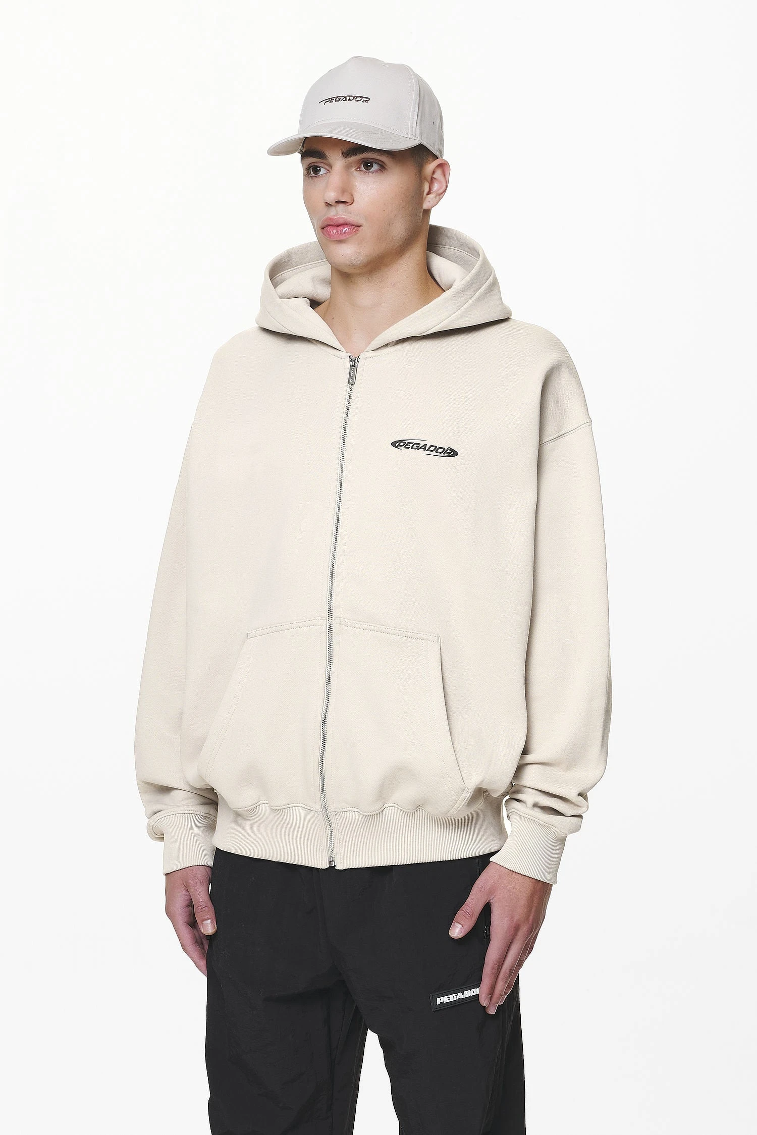 Furber Oversized Sweat Jacket Washed Dust Cream 4 Furber Oversized Sweat Jacket Washed Dust Cream - Image 4