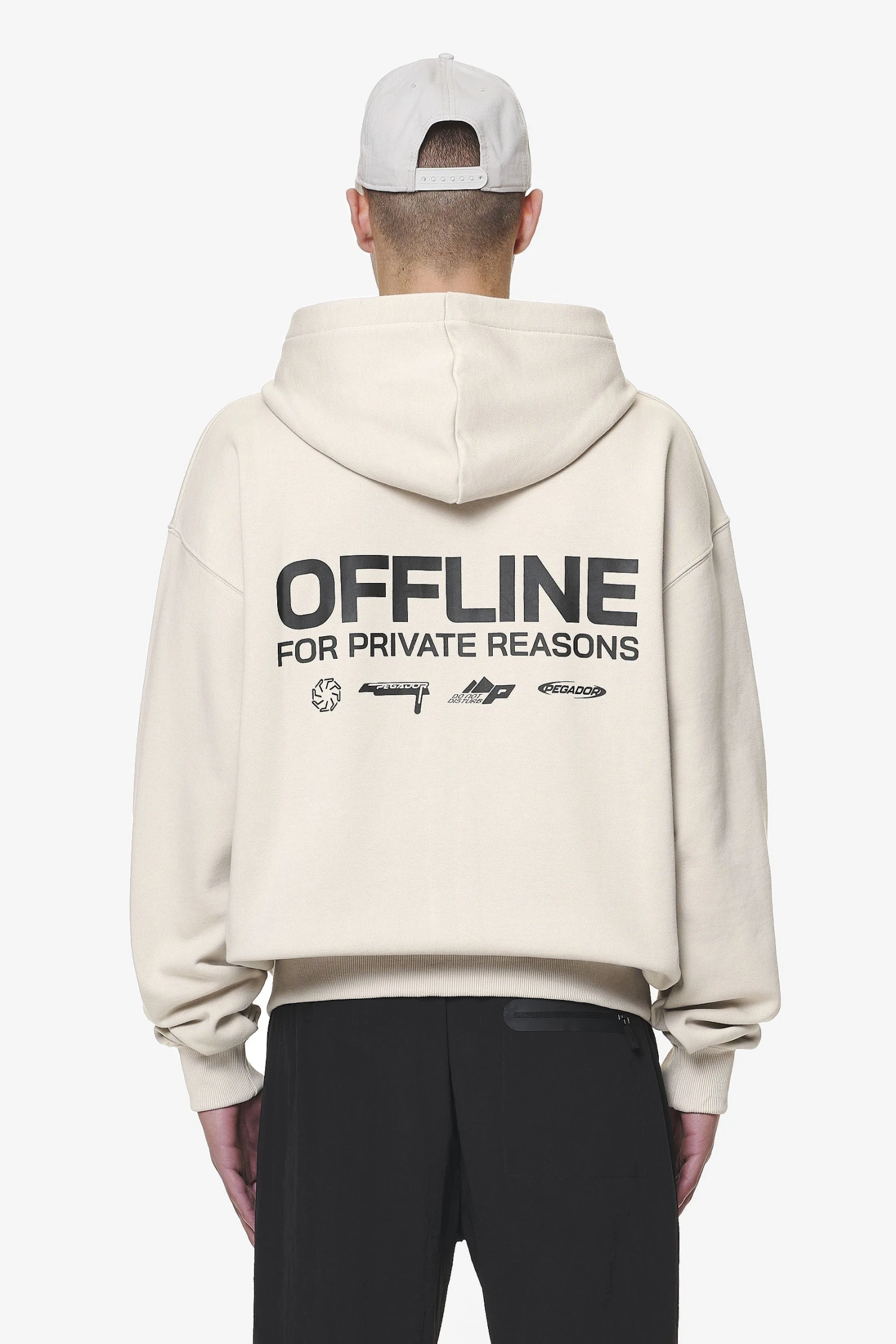 Furber Oversized Sweat Jacket Washed Dust Cream 1 Furber Oversized Sweat Jacket Washed Dust Cream