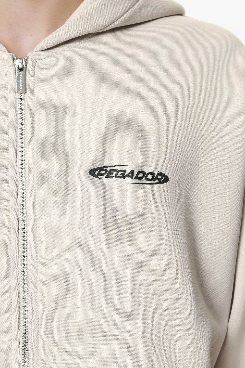 Furber Oversized Sweat Jacket Washed Dust Cream 5 Furber Oversized Sweat Jacket Washed Dust Cream - Image 5