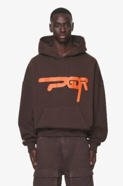 Zero Boxy Hoodie Washed Oak Brown